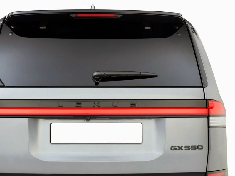 Lexus GX genuine accessories, black emblem overlays