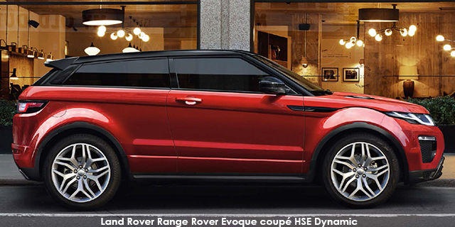 Land Rover Range Rover Evoque coupe HSE Dynamic SD4 Specs in South